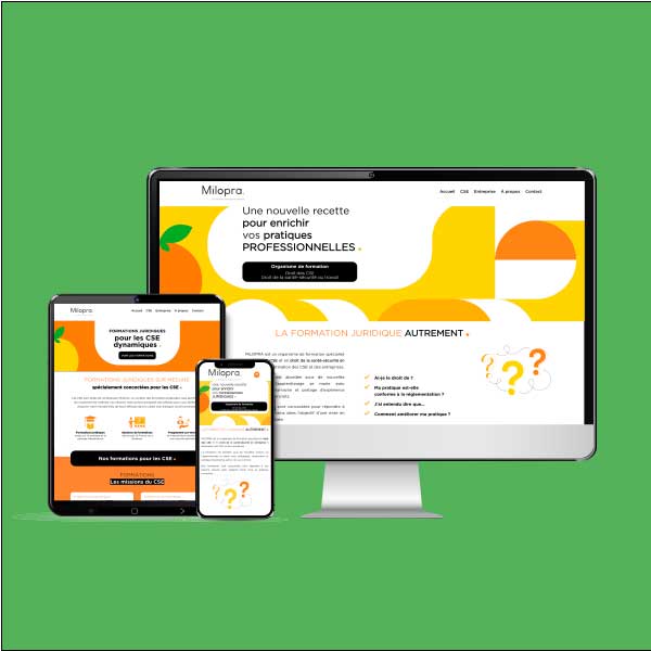 Réalisation site de formation juridique