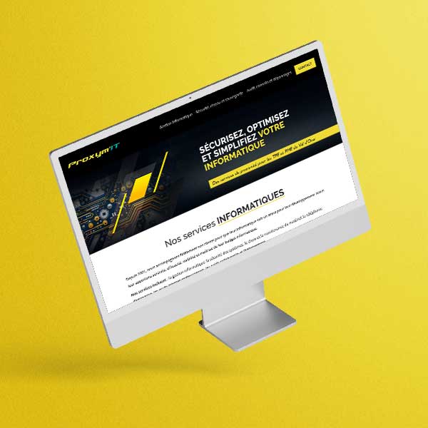 Refonte du site internet d'une société informatique