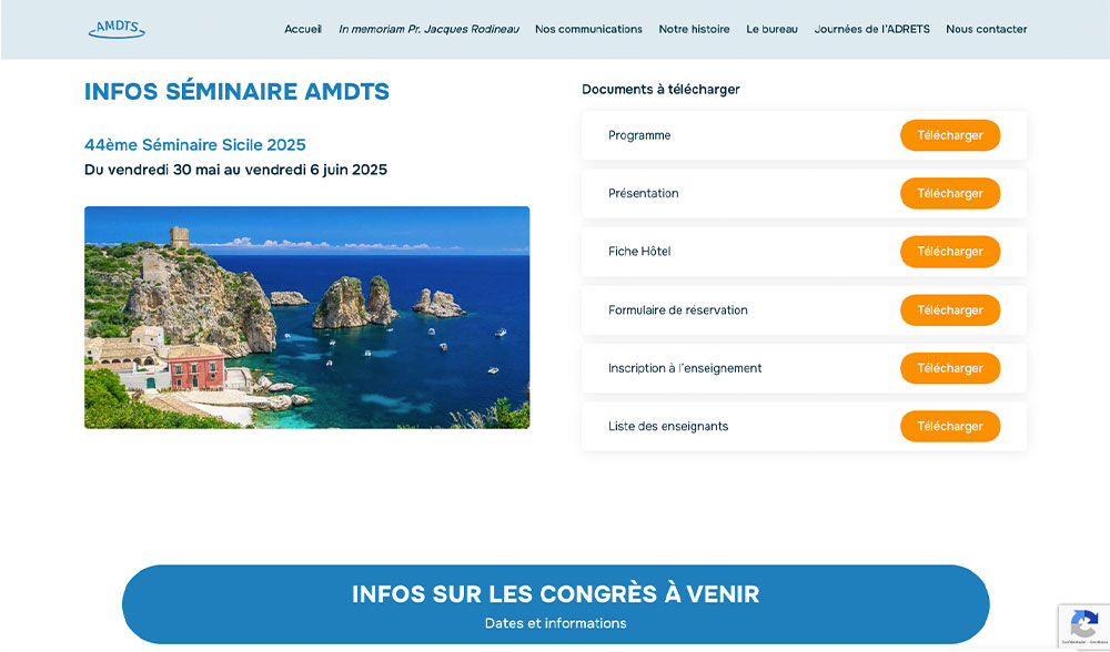 Refonte site internet association AMDTS