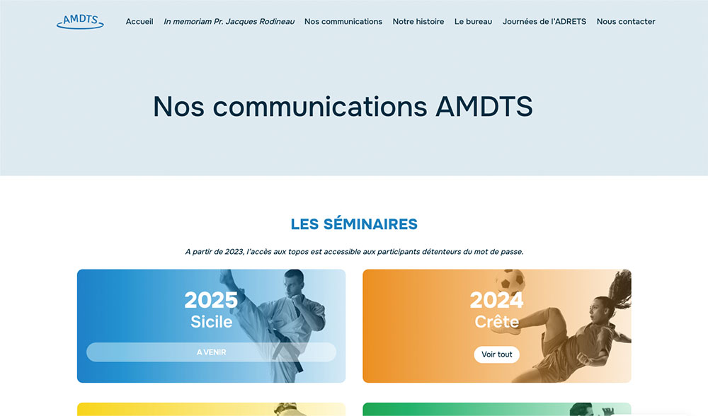 Refonte site internet association AMDTS