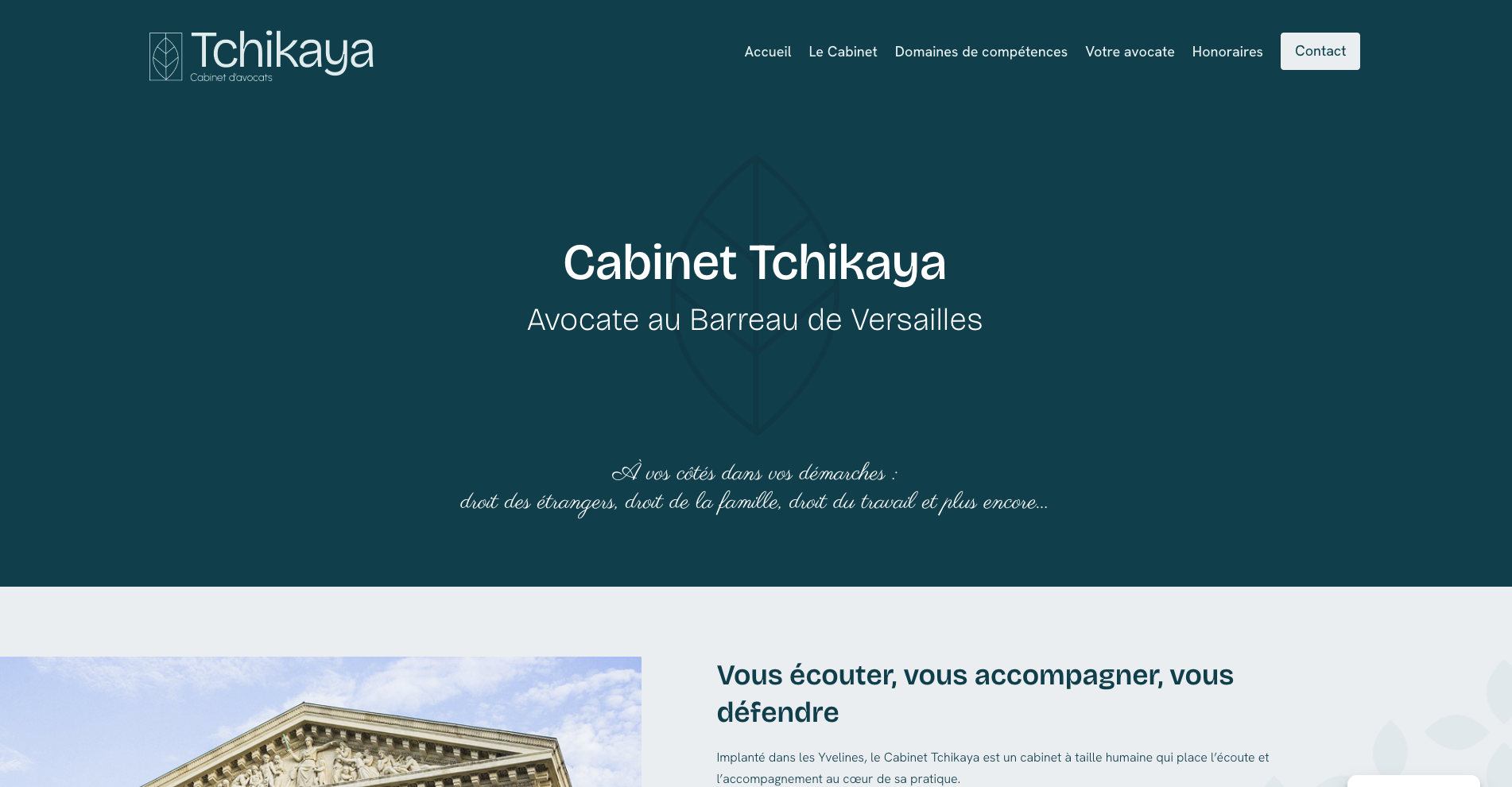 Création site internet pour un cabinet d'avocats à Paris