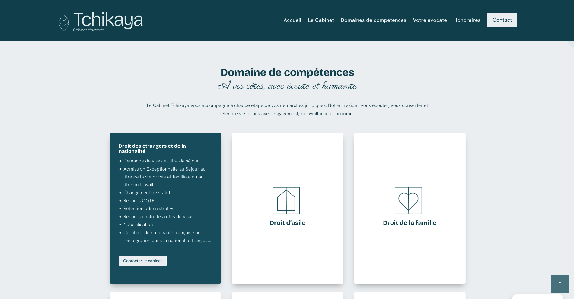 Création site internet pour un cabinet d'avocats à Paris