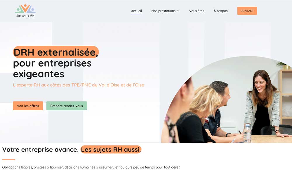 Création site internet Cabinet de recouvrement et médiation