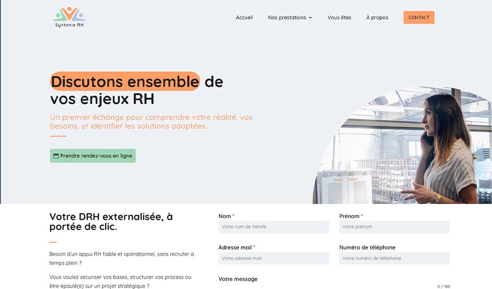 Création site internet Cabinet de recouvrement et médiation