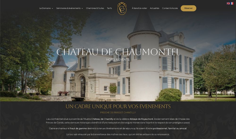 Chateau Chaumontel Accueil