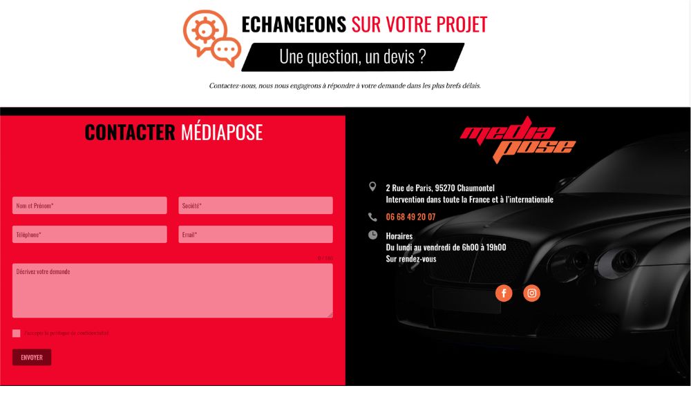 Mediapose Contact