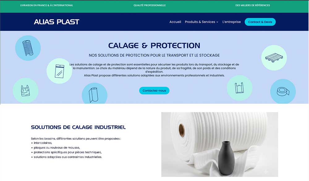 site fournisseur d'emballages plastiques industriels 95