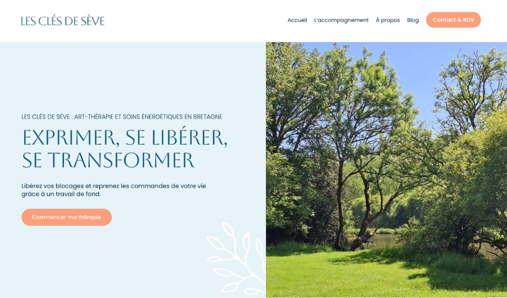 création site art thérapie et soins énergétique Bretagne accueil
