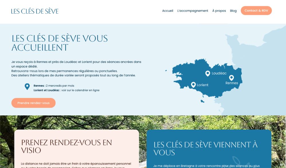 creation site internet art therapie soins energetique bretagne
