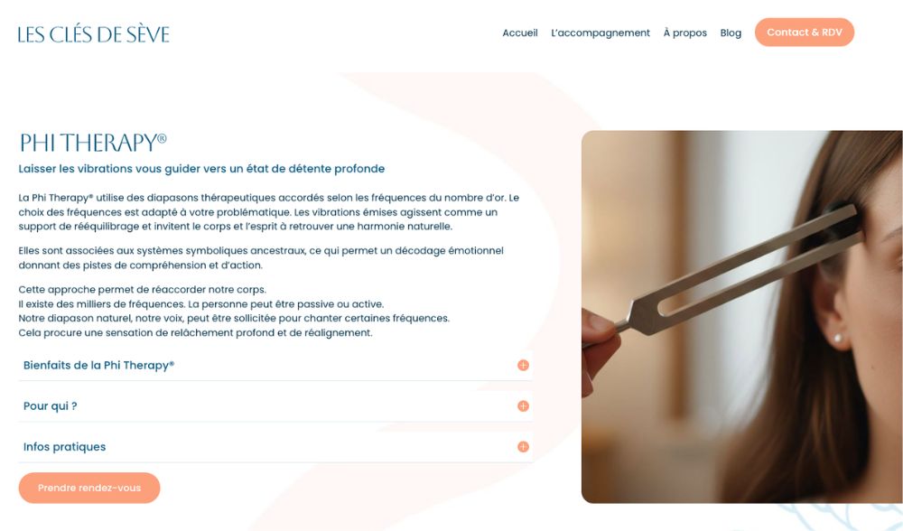creation site internet arts-thérapie et soins énergétique bretagne