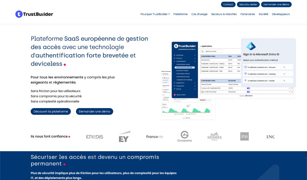 création site internet plateforme d'authification forte idf