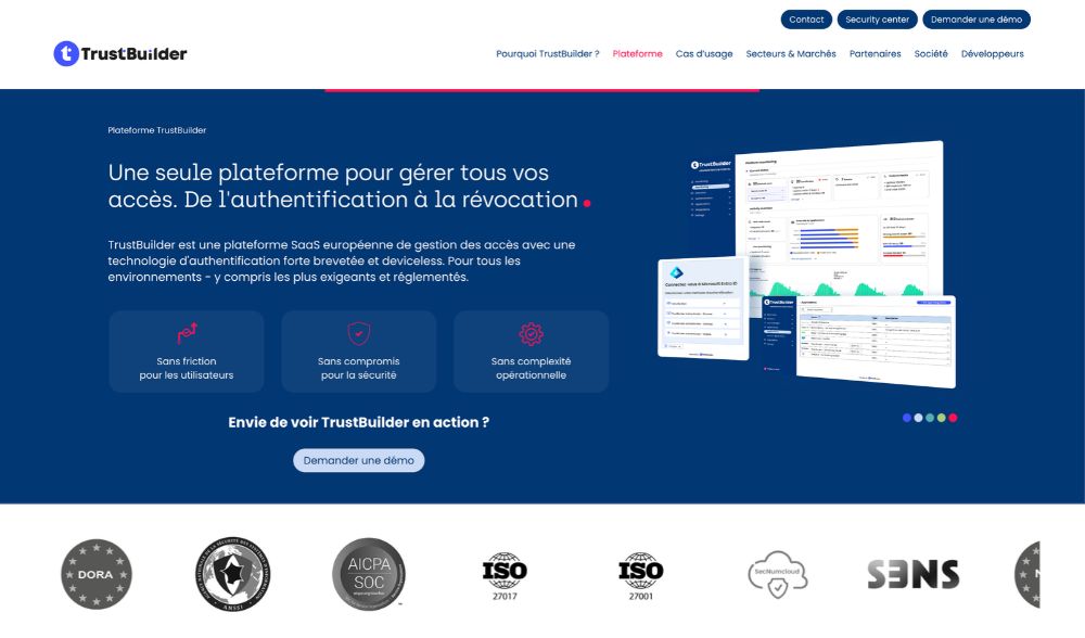 site internet plateforme d authification forte idf