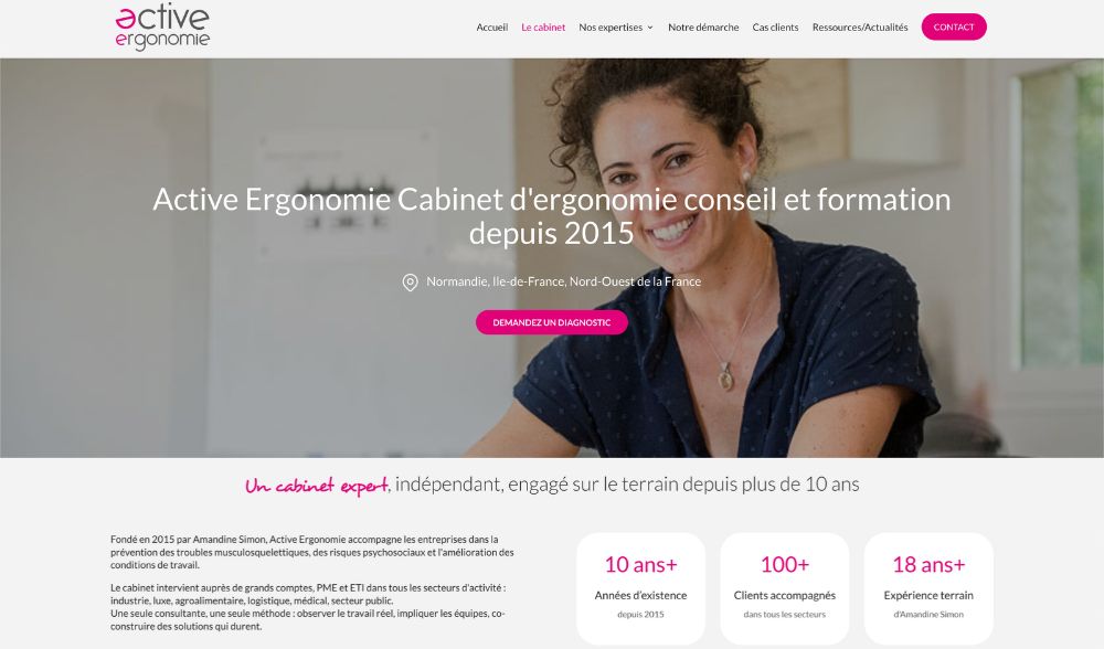 webdesign cabinet ergonomie idf